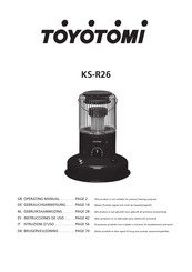 Toyotomi KS-R26 Gebruiksaanwijzing