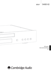 Cambridge Audio azur 540D V2 Gebruikershandleiding