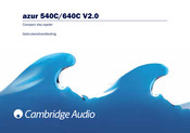 Cambridge Audio azur 540C V2.0 Gebruikershandleiding