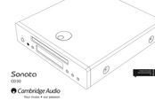 Cambridge Audio Sonata CD30 Gebruikershandleiding