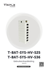 Solax Triple Power T-BAT-SYS-HV-S25 Gebruikershandleiding