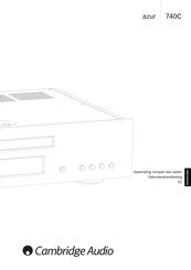 Cambridge Audio azur 740C Gebruikershandleiding