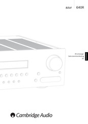 Cambridge Audio azur 640R Gebruikershandleiding