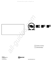 NEFF T25Z55N0NL Gebruiksaanwijzing