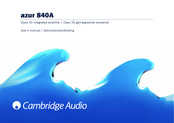 Cambridge Audio azur 840A Gebruikershandleiding