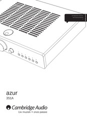 Cambridge Audio azur 351A Gebruikershandleiding