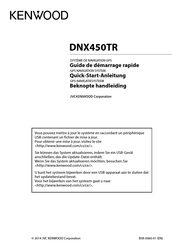 Kenwood DNX450TR Beknopte Handleiding