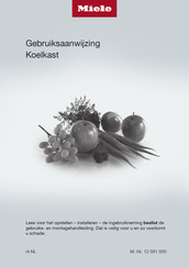 Miele K 7438 Series Gebruiksaanwijzing