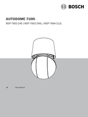 Bosch AUTODOME 7100i Gebruikershandleiding