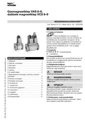 Krom Schroeder VCS 9 Bedieningsvoorschrift