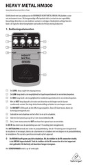 Behringer HEAVY METAL HM300 Handleiding