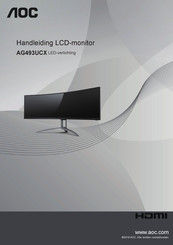 AOC AG493UCX Handleiding