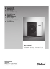 Vaillant aroTHERM VWL 35/5 AS 230V S2 Installatie- En Onderhoudshandleiding
