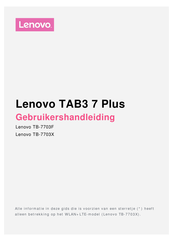 Lenovo TB-7703X Gebruikershandleiding