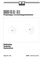 REMKO PG 25 E Bedieningshandleiding