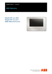 ABB ABB-WelcomeTouch 83220-AP 500 Series Handleiding