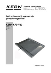 KERN and SOHN KFD V20 Instructie