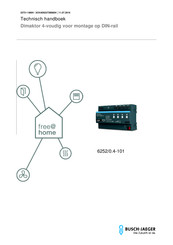 Busch-Jaeger Busch-freehome 6252/0.4-101 Technische Handleiding