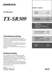 Onkyo TX-SR309 Gebruiksaanwijzing