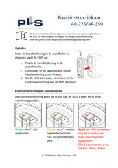 PLS AR-350 Basisinstructiehandleiding