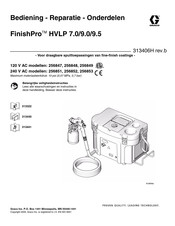 Graco FinishPro HVLP 9.5 Bediening, Onderdelen, Reparatie