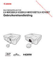 Canon LV-X320 Gebruikershandleiding