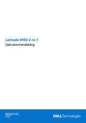 Dell Latitude 9450 2-in-1 Gebruikershandleiding