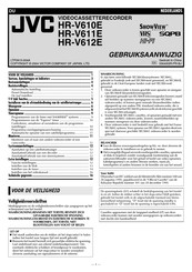 JVC HR-V610E Gebruiksaanwijzing