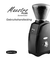 Baratza Maestro Plus Gebruikshandleiding