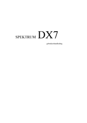 Spektrum DX7 Gebruikershandleiding