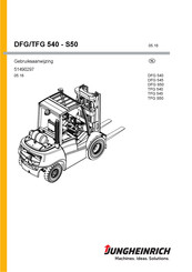 Jungheinrich TFG S50 Gebruiksaanwijzing