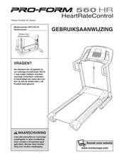 ICON Health & Fitness Pro-Form 560 HR HeartRateControl Gebruiksaanwijzing