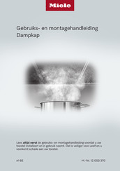 Miele DAS 4640 Gebruiks- En Montagehandleiding