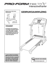 ICON IP Pro-Form 790 TR InteractiveTrainer Gebruiksaanwijzing