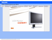 Philips 230WP7 Gebruikershandleiding