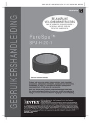 Intex PureSpa SPJ-H-20-1 Gebruikershandleiding