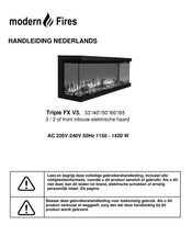 Modern Fires Triple FX V3 50 Handleiding