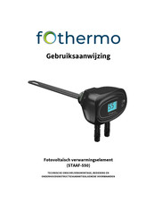 fothermo STAAF-550 Gebruiksaanwijzing