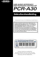 Roland EDIROL PCR-A30 Gebruikershandleiding