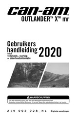 BRP can-am OUTLANDER X mr 650 2020 Gebruikershandleiding