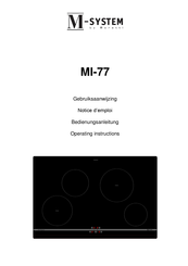 BORETTI M-SYSTEM MI-77 Gebruiksaanwijzing