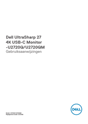 Dell UltraSharp U2720QM Gebruiksaanwijzingen