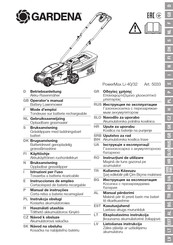 Gardena PowerMax Li-40/32 Gebruiksaanwijzing