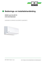 REMKO ML 265 ARCTIC Bedienings- En Installatiehandleiding