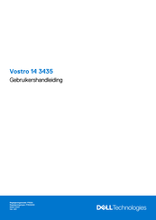 Dell Vostro 14 3435 Gebruikershandleiding