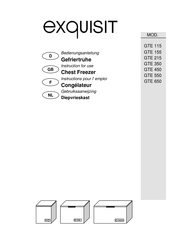 Exquisit GTE 155 Gebruiksaanwijzing