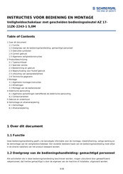 schmersal AZ 17- 11ZK-2243-1 5,0M Bedienings- En Montage-Instructie