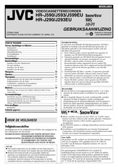 JVC HR-J290 Gebruiksaanwijzing