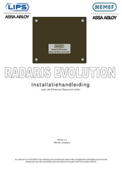 Assa Abloy NEMEF RADARIS EVOLUTION Installatiehandleiding