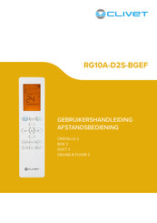 CLIVET RG10A-D2S-BGEF Gebruikershandleiding